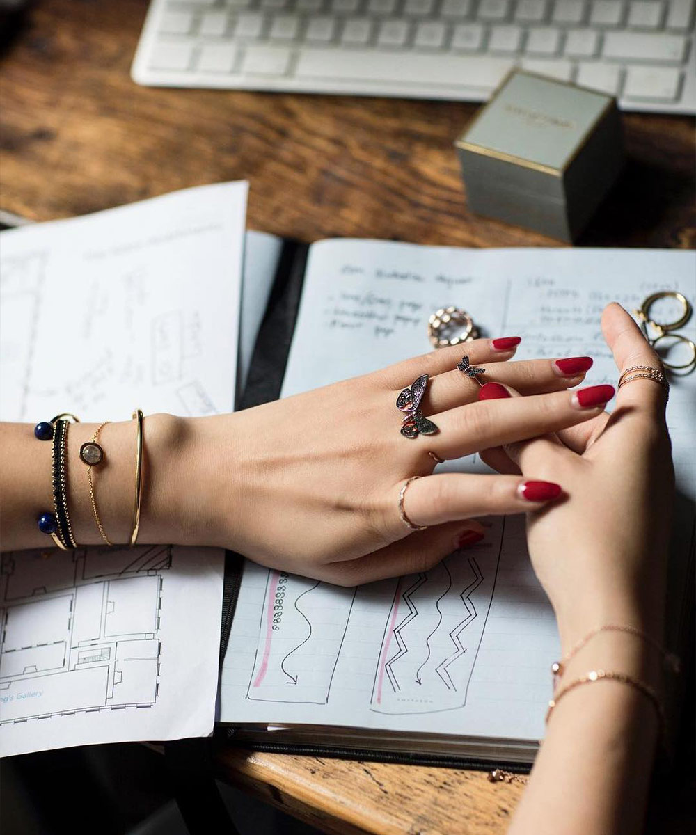 Shini Park styles Astley Clarke Jewellery at London Fashion Week