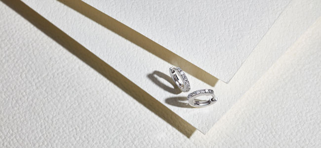 White Gold Earrings