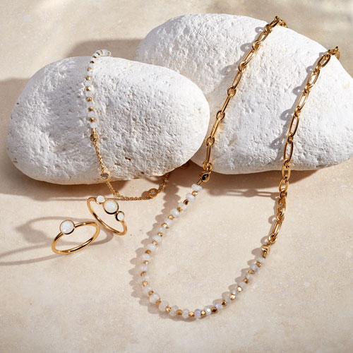 Contemporary moonstone jewellery