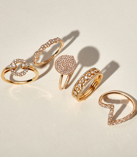 Diamond jewellery stack