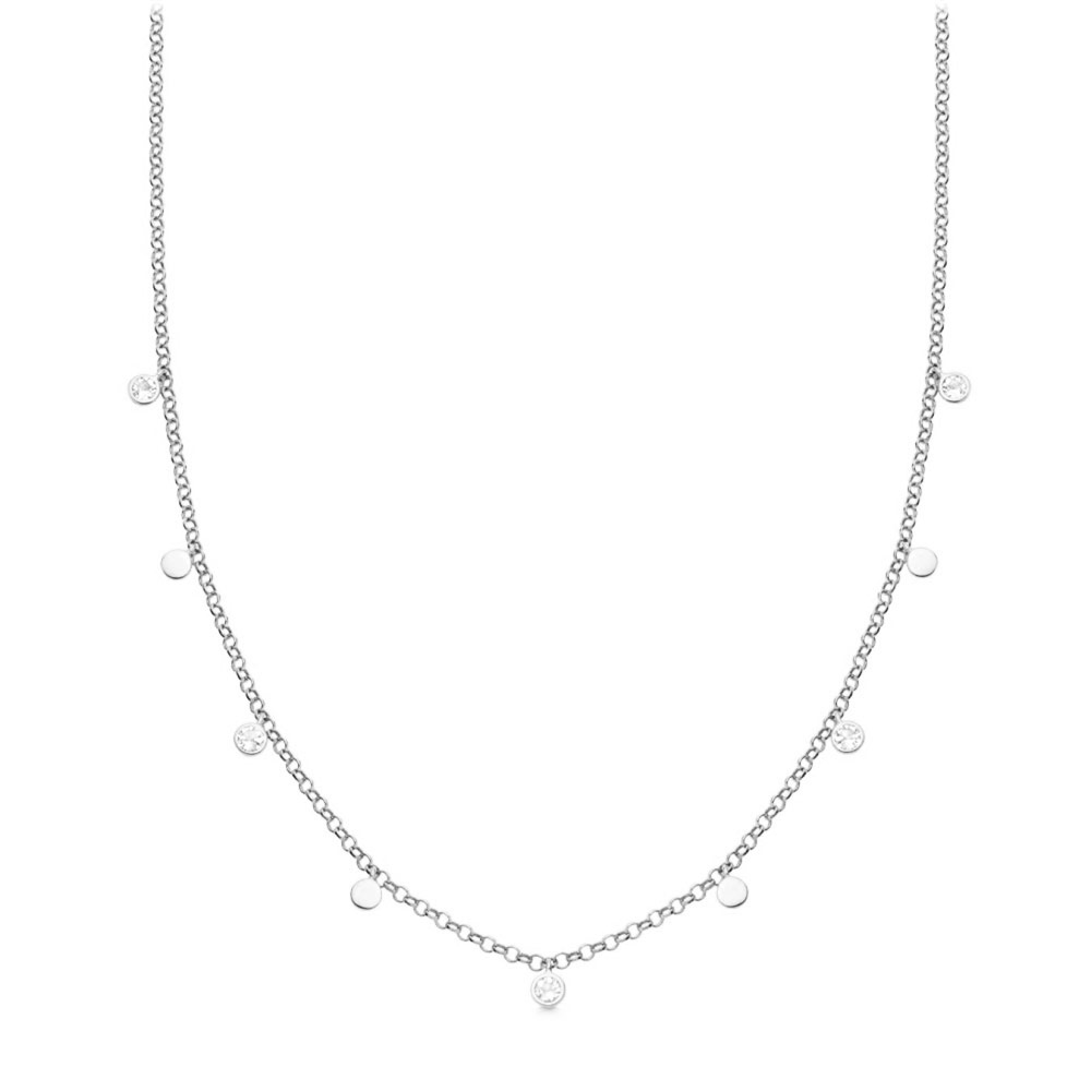 SILVER MOONSTONE DROPLET NECKLACE