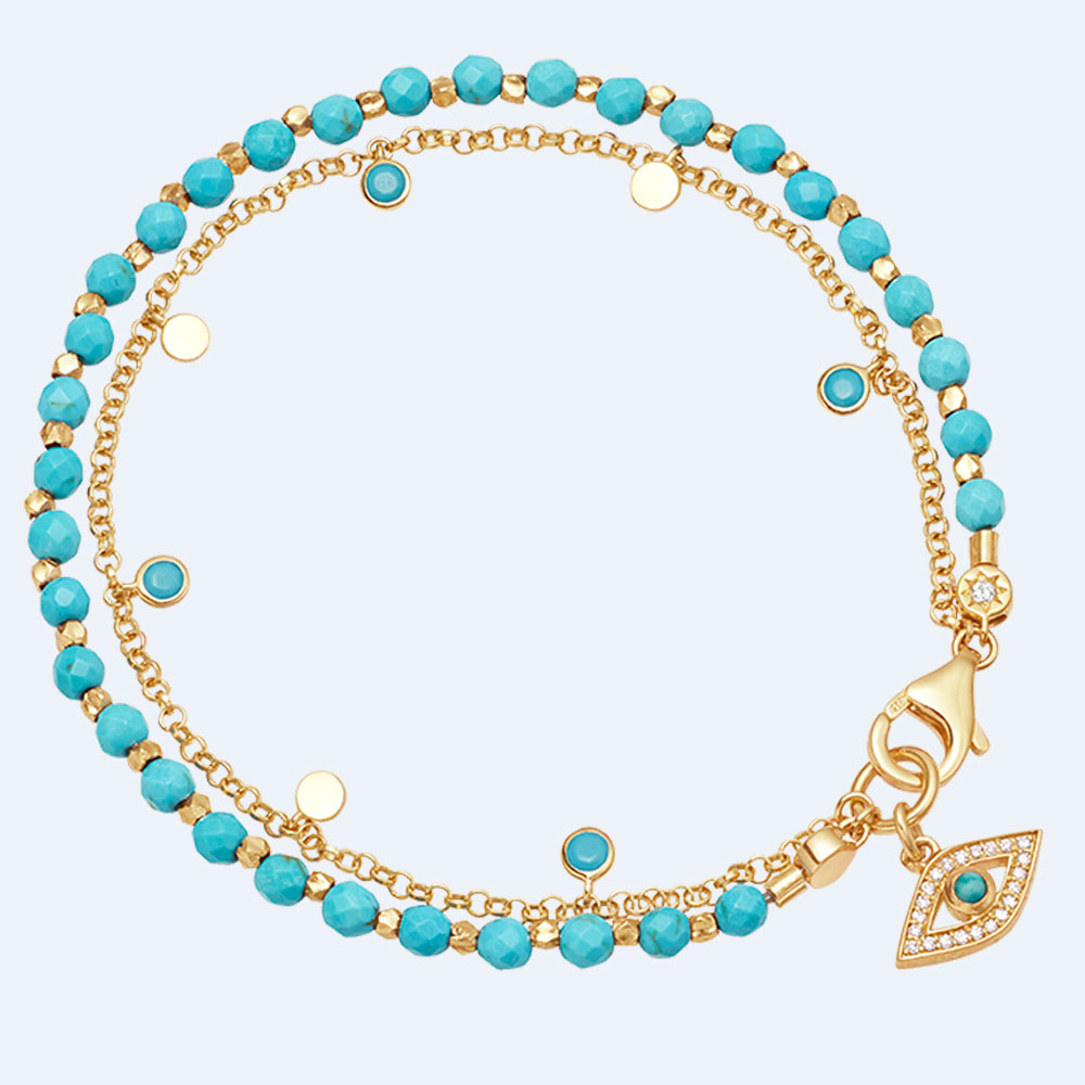 Evil Eye Biography Bracelet
