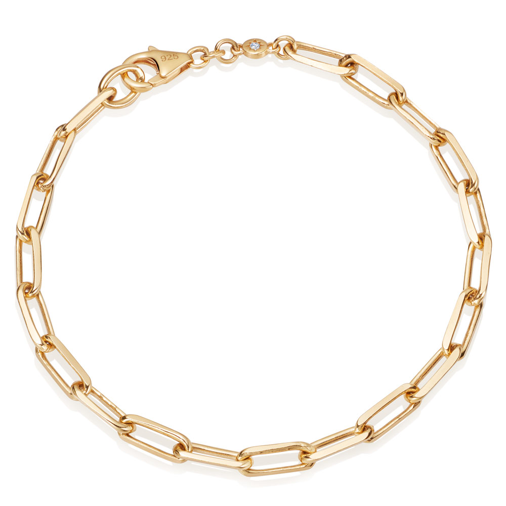 GOLD SQUARE STACKING BRACELET