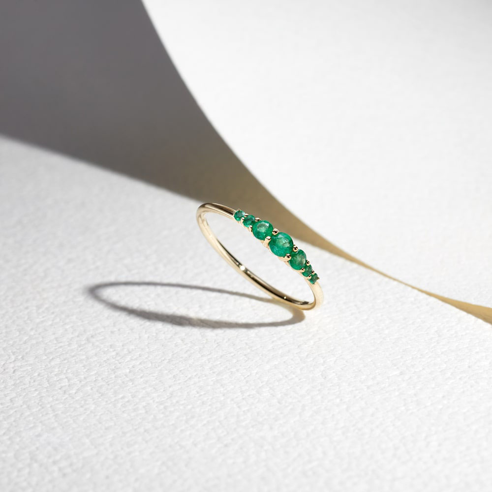 May Birthstone Emerald Ring May Birthstone Emerald Ring