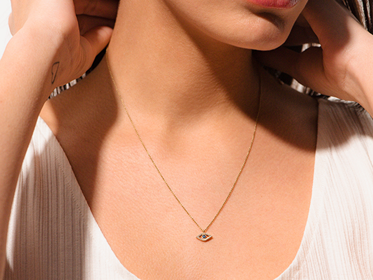 Evil eye necklace