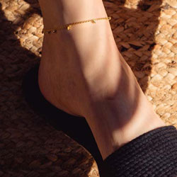 gold anklet